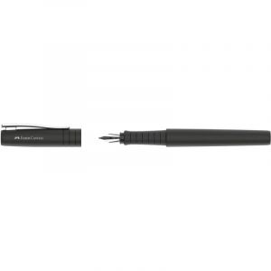 Faber-Castell 241003 - Stylo Poly Pen, largeur de plume M, stylo plume noir