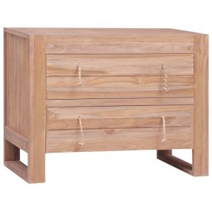 VidaXL Buffet 80x35x60 cm Bois de teck massif