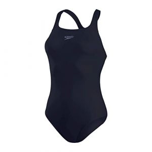 Speedo Maillot de bain Eco Endurance + Medalist pour femme, Bleu marine, S
