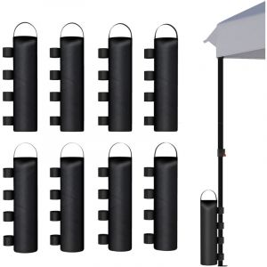 Outsunny Lot de 8 sacs de lestage tonnelle barnum 40 Kg noir