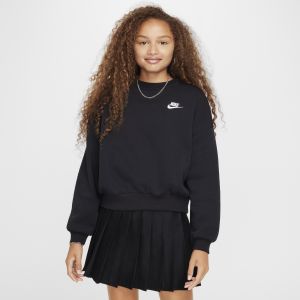Nike Sweat ample à col ras-du-cou Sportswear Club Fleece pour fille - Noir - Taille S - Female