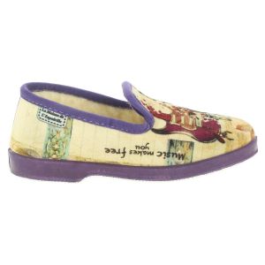 Image de La Maison de l'Espadrille Chaussons MUSIC - Couleur 36 - Taille Violet