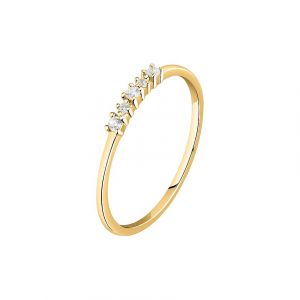 Live Diamond Bague pour femme LDY007107018 375 Or jaune recyl&eacute;