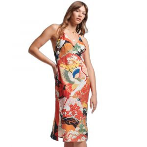 Superdry Robe nuisette mi-longue à dos nu femme