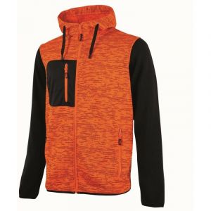 U-Power EY174OF-L EY174OF-L-Sweat de la Gamme Enjoy mod&egrave;le Rainbow Orange Fluo Taille L, Arancio, XL Homme