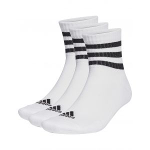 Adidas Chaussettes 3-stripes Cushioned Sportswear Mid-cut Pack De 3 - Blanc/noir, pointure 43-45 - Blanc - Taille 43-45