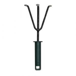 MonMobilierDesign LITTLE Cultivateur outil à main de jardinage avec manche à rebord
