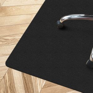 Karat - Tapis protège-sol Pour sols durs Noir 90 x 120 cm