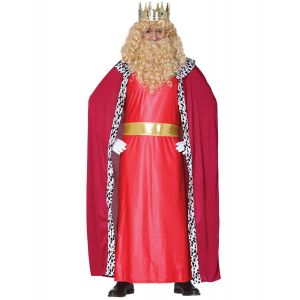 Déguisement roi mage rouge adulte - Couleur Multicolore - Taille L (52-54)