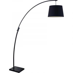 Lampadaire design en métal noir 188 cm