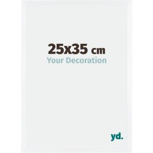 Your Decoration - 25x35 cm - Cadres Photo en MDF Avec Verre Plexiglas - Anti-Reflet - Excellente Qualité - Blanc - Cadre Decoration Murale - Catania,
