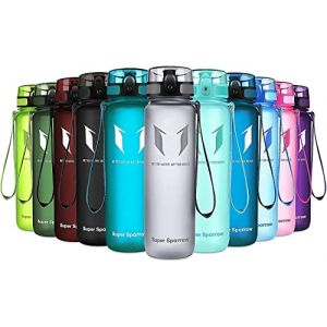 Super Sparrow Bouteille d'eau - Gourde - 1000ml - sans BPA - Convient pour Le Sport, la randonnée, l'école, Le Bureau, en Plein air