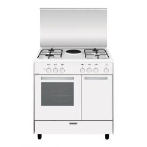 Glem Cuisinière Mixte AR856EX Autonome Allumage Electronique Pieds Réglables Éclairage Intérieur Blanc