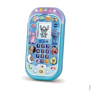 Vtech Disney Le Smartphone Éducatif Stitch - Jouet Téléphone Lumineux avec Écran Rétroéclairé, 11 Activités et Jeux Interactifs Lilo et Stitch - Cadeau Enfant de 4 Ans à 8 Ans - Contenu en Français