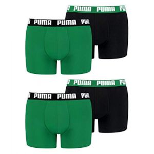Puma Lot de 2 boxeurs Basic, Vert, Taille M, V&ecirc;tements