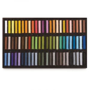 Image de Pastels secs 72 pièces Coffret Bois Paysage