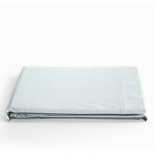 Coton Pur - Drap plat 'Prémium' pour lit 1 place & 2 places - Prémium Menthe - 180 x 290 cm pour lit 1 place
