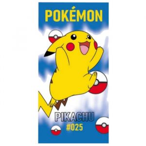Drap De Plage Pokemon Pikachu 70 X 140 Cm (Taille Taille Unique,Couleur Jaune)