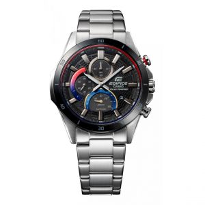 Casio Montre de sport pour homme avec bracelet en acier argenté