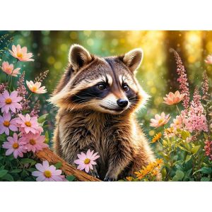 Puzzle 500 pièces : Un explorateur de la forêt