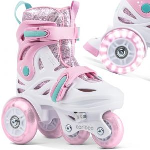 ROLLER CARIBOO BALLERINA XS ROSE/MENTHE (26-30)