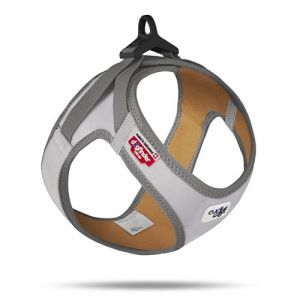 Curli Glow Clasp Vest Harness Reflective Gray XS