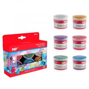 Dam Trousse de 6 couleurs temp&eacute;ra paillettes 40 ml