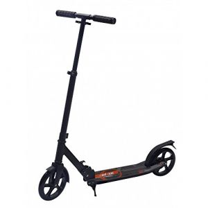 Bibee Start - Trottinette adulte adolescent grande roue pliable avec béquille - Hauteur du guidon ajustable et réflecteur arrière sur garde boue