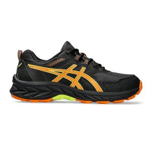 Asics PRE Venture 9 GS Sneaker, Black/Bright Orange, 37.5 EU