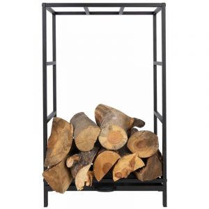 Karat - tag&egrave;re &agrave; bois pour chemin&eacute;e Chios Porte b&ucirc;ches Pour l'int&eacute;rieur et l'ext&eacute;rieur 50 x 25 x 80 cm