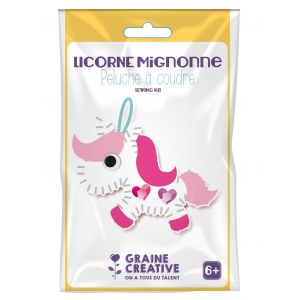 Graine Créative Kit peluche à coudre débutant - Licorne