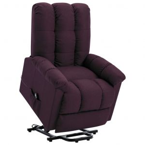 Image de VidaXL Fauteuil Inclinable Tissu Violet