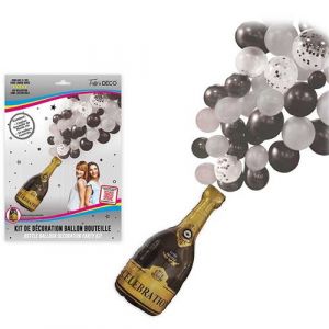 KIT BALLON FESTIF ARGENT Gris, Argent