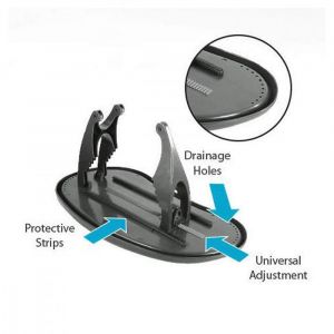 Jardiboutique Bar à clipser sur le rebord de votre spa Gris