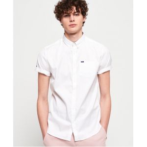 Image de Superdry Chemise Oxford à manches courtes Premium University - Couleur Blanc - Taille S