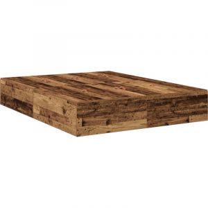 VidaXL Cadre de lit de rangement en vieux bois 160x200 cm
