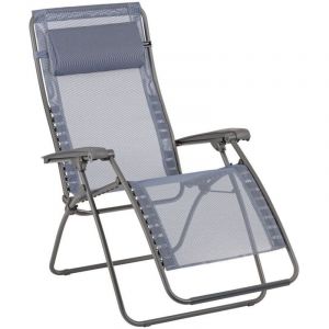 Fauteuil Relax Jardin - Chaise Longue Zéro Gravité - Rsxa Clip - Batyline Iso - Bleu Ocean Lafuma Mobilier Ocean