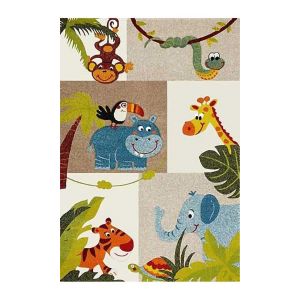 Tapis polyester multicolore 80 x 150 cm