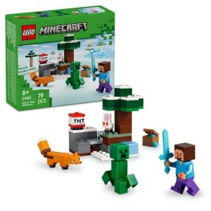 Lego Minecraft 21583 Les Aventures de Steve dans la Ta&iuml;ga - Jeu 6 ans