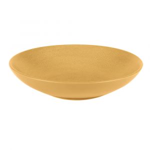 Table passion Grande assiette creuse Vesuvio safran 25 cm (lot de 6) Jaune