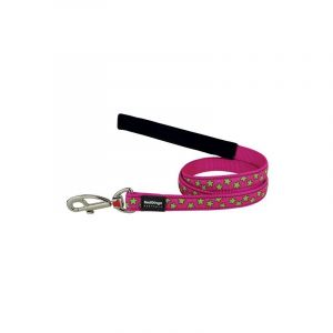 RedDingo Laisse Fantaisie rose motifs étoiles Taille : T3