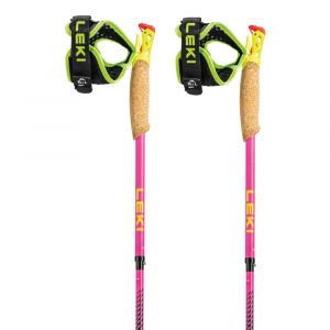 Leki Pôles Ultratrail Fx One Superlite 130 cm Neonpink / Neon Yellow / Natural Carbon