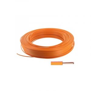 Debflex Câble rigide HO7V-U - 1,5 mm² - couronne de 100 m - orange