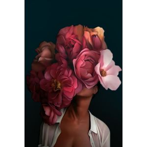 Ceanothe Tableau sur toile fleurs rouges 30x45 cm - Impression sur Toile Murale Décorative - Image imprimée en hd sur Toile - Toile sur Châssis en