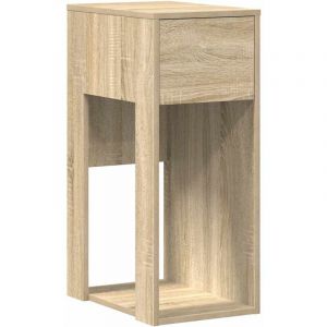 VidaXL Support De Tour D'ordinateur Et Tiroir Chêne Sonoma 30x44x74 Cm
