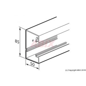 Image de Planet wattohm Goulotte LOGIX 45 Planetwattohm 85 x 50 1 compartiment - 2 m