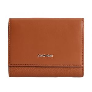 Image de Calvin Klein Portefeuille Femme Daily Dressed Avec Compartiment Monnaie, Marron (Cognac), Taille Standard