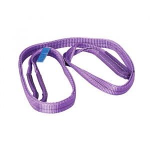 Sangle élingue plate double de levage avec boucles - 1T - Longueur 2m