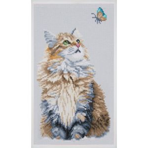 Image de LanArte Kit d'art diamant chat de la forêt, taille unique