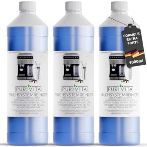 Purivita - Nettoyant Mousseur à Lait - Idéal pour Machines à Café - 3000 ml